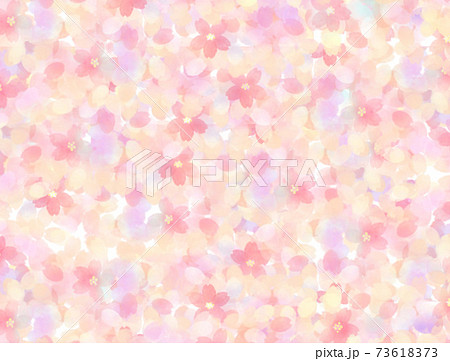 桜の絨毯のイラスト素材