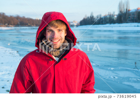 Safety measures. Polar explorer. Winter menswear. Winter  73619045