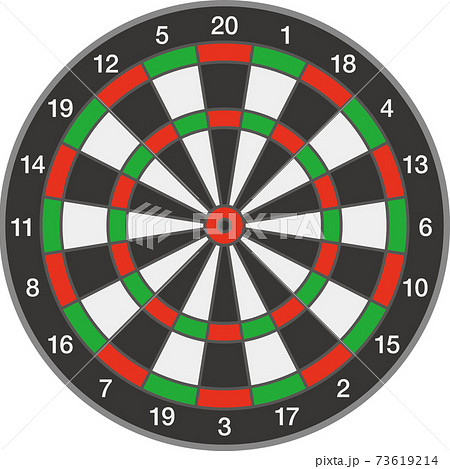 ダーツボードのイメージイラスト（正面） 73619214