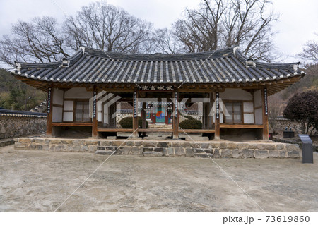 韓国 冬 韓屋 73619860