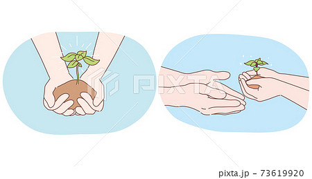 Ecology, environment protection and gardening concept Ecology, environment protection and gardening concept 73619920