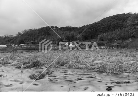 風景 冬 貯水池 73620403