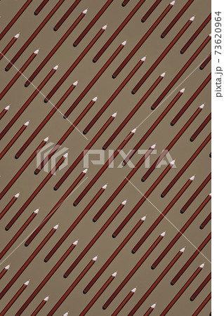 Pattern of brown pencils. 73620964