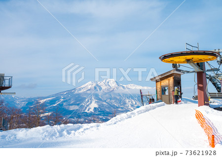 タングラムスキー場からの景色 妙高山/冬 タングラムスキー場からの景色 妙高山/冬 73621928