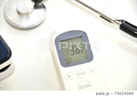 非接触型体温計に示された温度・36.2C・平熱 非接触型体温計に示された温度・36.2C・平熱 73624068