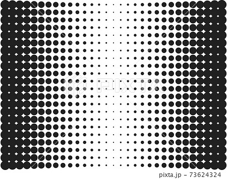 Halftone, circles, dots, transition pattern. Vector illustration. 73624324