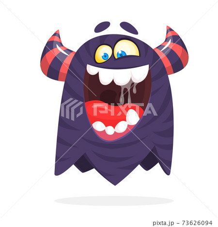 Funny cartoon monster. Vector Halloween Funny cartoon monster. Vector Halloween 73626094