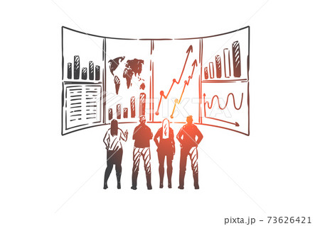 Customer, relationship, management, CRM and teamwork concept sketch. Hand drawn isolated vector illustration Customer, relationship, management, CRM and teamwork concept sketch. Hand drawn isolated vector illustration 73626421