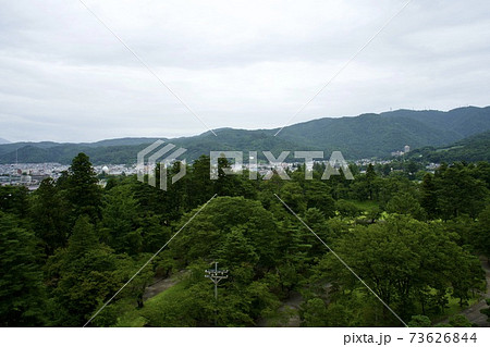 会津若松風景 鶴ヶ城からの景色 会津若松風景 鶴ヶ城からの景色 73626844