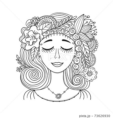 Woman portrait beautiful for your design Woman portrait beautiful for your design 73626930