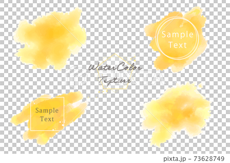 Watercolor texture set (orange) 73628749