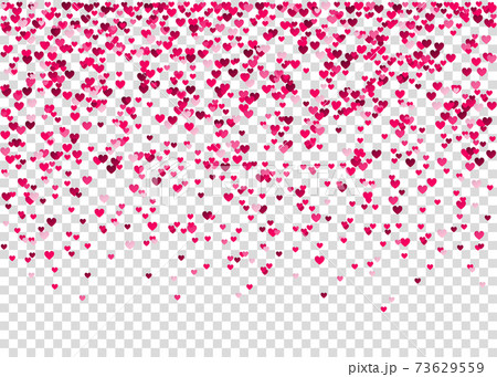 Happy Valentines day background  with   heart confetti. 73629559