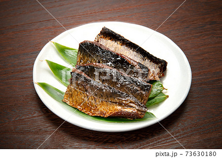 にしん蕎麦用のニシンの甘露煮の写真素材