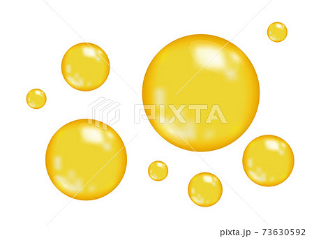 Realistic glossy gold bubbles. Realistic glossy gold bubbles. 73630592