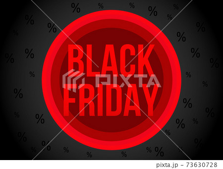 Black Friday  sale banner template with red sign. 73630728