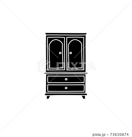 Room interior sketch Chair and cupboard Stock Vector  Adobe Stock