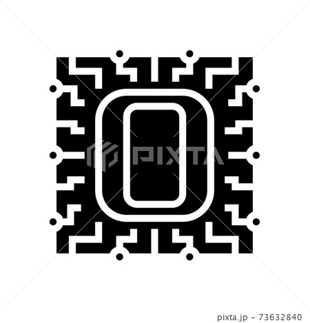 zero number glyph icon vector illustration zero number glyph icon vector illustration 73632840