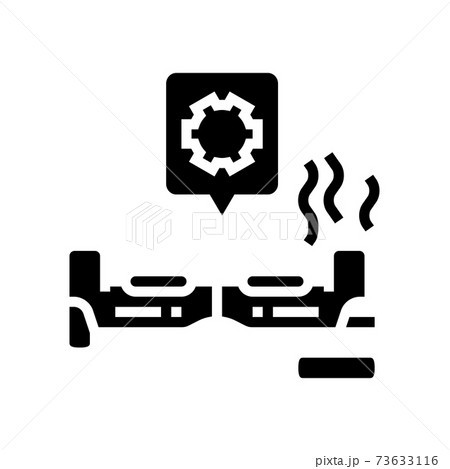 electric scooter repair glyph icon vector illustration 73633116