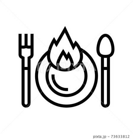 spicy food line icon vector illustration spicy food line icon vector illustration 73633812