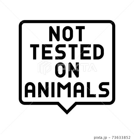 not tested on animals line icon vector illustration 73633852