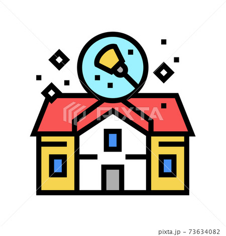 house cleaning color icon vector illustration 73634082