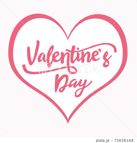 Happy Valentines Day lettering in red heart. Valentines Day greeting card and banner. Valentines lettering background Happy Valentines Day lettering in red heart. Valentines Day greeting card and banner. Valentines lettering background 73636168