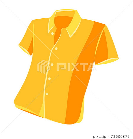 Illustration of male yellow shirt. 73636375