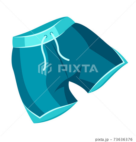 Illustration of male swimming shorts. 73636376