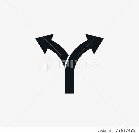 Arrow, two way, direction icon. Vector illustration, flat design Arrow, two way, direction icon. Vector illustration, flat design 73637435
