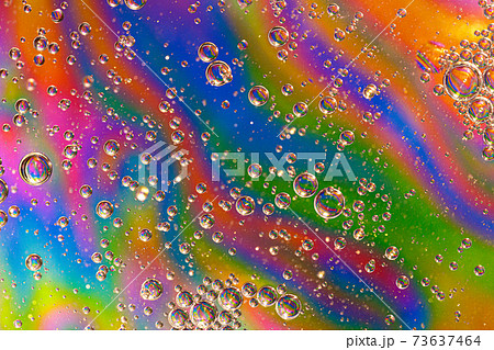Colorful background with bubbles. Abstract background. Close up. 73637464