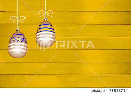 colored painted eggs 3d rendering model, background for design, postcards, concept of Easter, Spring Festival, 3d illustration 73638754