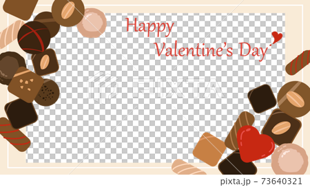 情人節巧克力什錦的框架設置起航香檳 情人節巧克力什錦的框架設置起航香檳 73640321