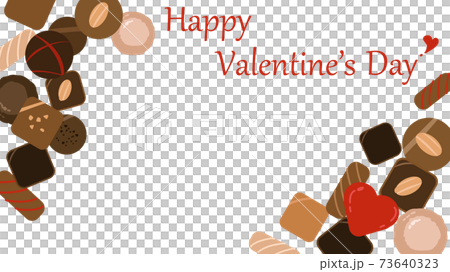 情人節巧克力什錦的框架 73640323