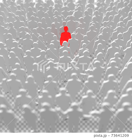 沢山の人たちから見つけ出すイメージ背景 73641209