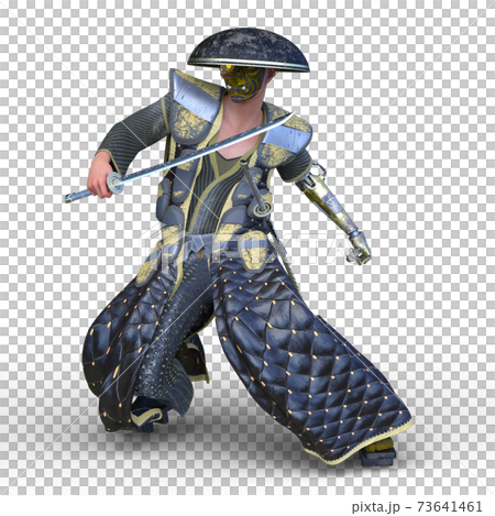 義手の侍のイラスト素材