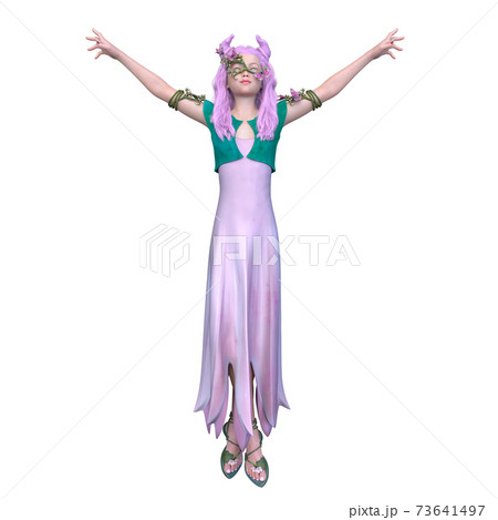 コスチュームガールのイラスト素材