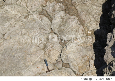 枕状溶岩　焼津市浜当目海岸 73641607