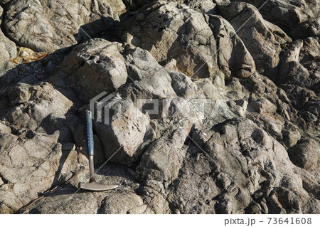 枕状溶岩　焼津市浜当目海岸 73641608