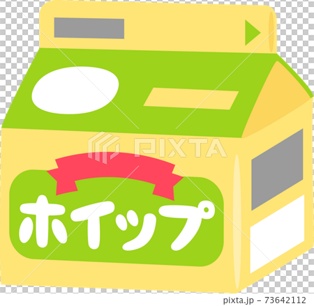 Whipped cream in a paper carton 73642112