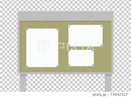 Bulletin board with bulletin board 73642327