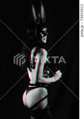 naked girl mistress dominant masked Bunny with leather whip for BDSM sex naked girl mistress dominant masked Bunny with leather whip for BDSM sex 73643013