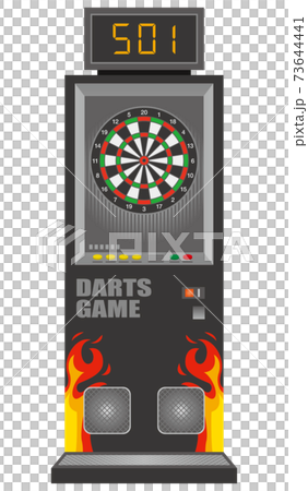 ダーツマシンのイメージイラストのイラスト素材