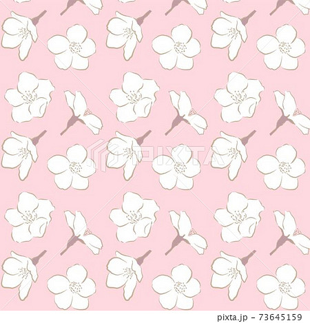 桜・シームレスパターン01 73645159