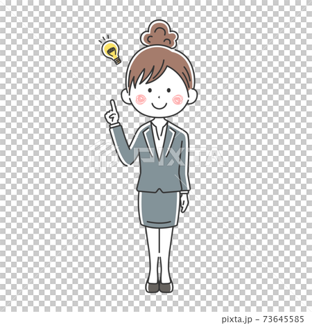 提出日本商業女性的插圖 提出日本商業女性的插圖 73645585
