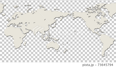 世界地図3DCG（影付き） 73645794