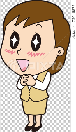 A female clerk who makes her eyes shine A female clerk who makes her eyes shine 73646872