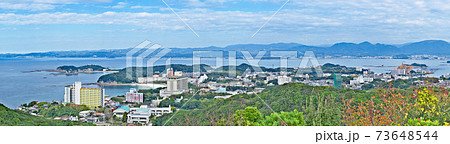 【平草原展望台より白浜町を一望】 (高解像度版) 和歌山県西牟婁郡白浜町 【平草原展望台より白浜町を一望】 (高解像度版) 和歌山県西牟婁郡白浜町 73648544