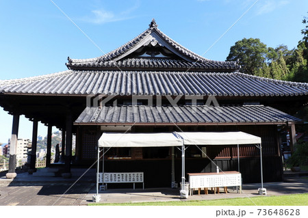長崎市 清水寺の本堂の写真素材