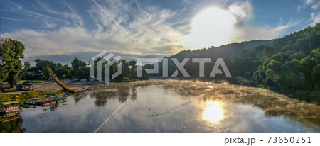 Seversky Donets River near the Svyatogorsk lavra in Ukraine 73650251