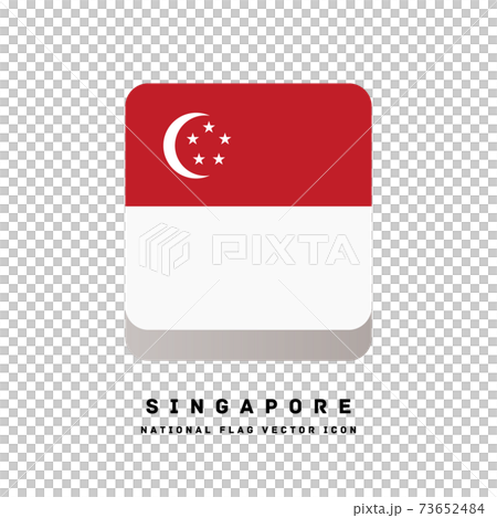 Square icon-style flag [Singapore] 73652484